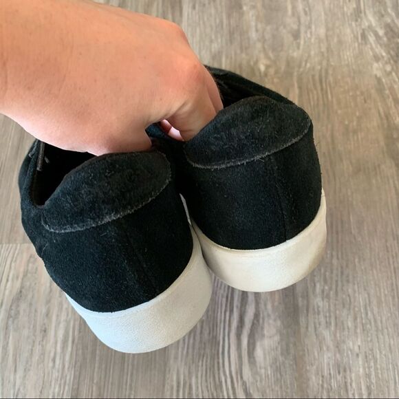 Superga Black Suede Platform Sneakers Womens Size 9 - Picture 2 of 6